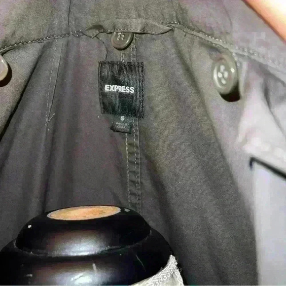 Express Army green utility jacket with detachable hood and inner faux fur vest - Picture 9 of 14